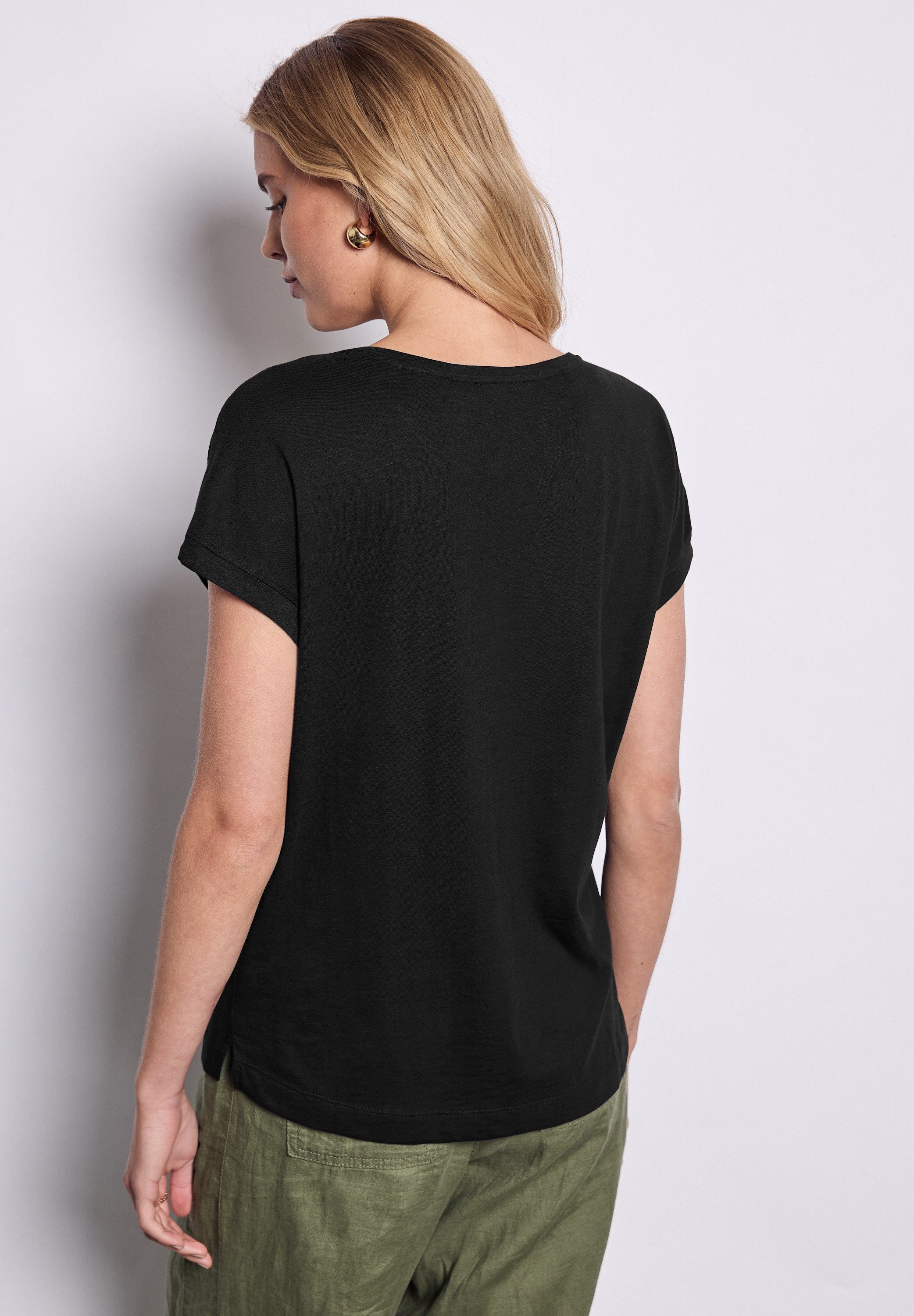 STREET ONE STUDIO T-Shirt, mit V-Ausschnitt günstig online kaufen