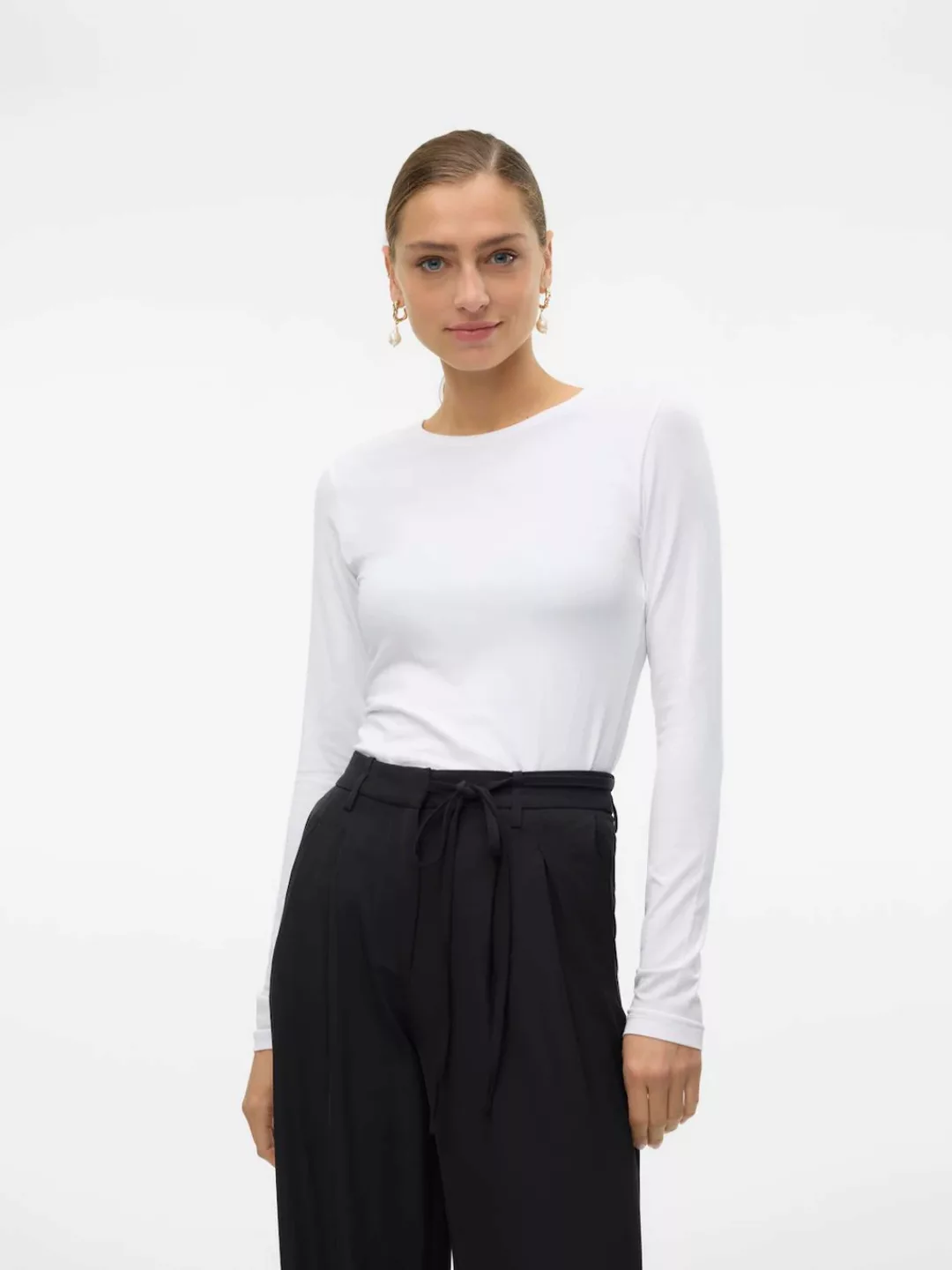 Vero Moda Langarmshirt "VMLULU LS O-NECK TOP JRS GA NOOS" günstig online kaufen