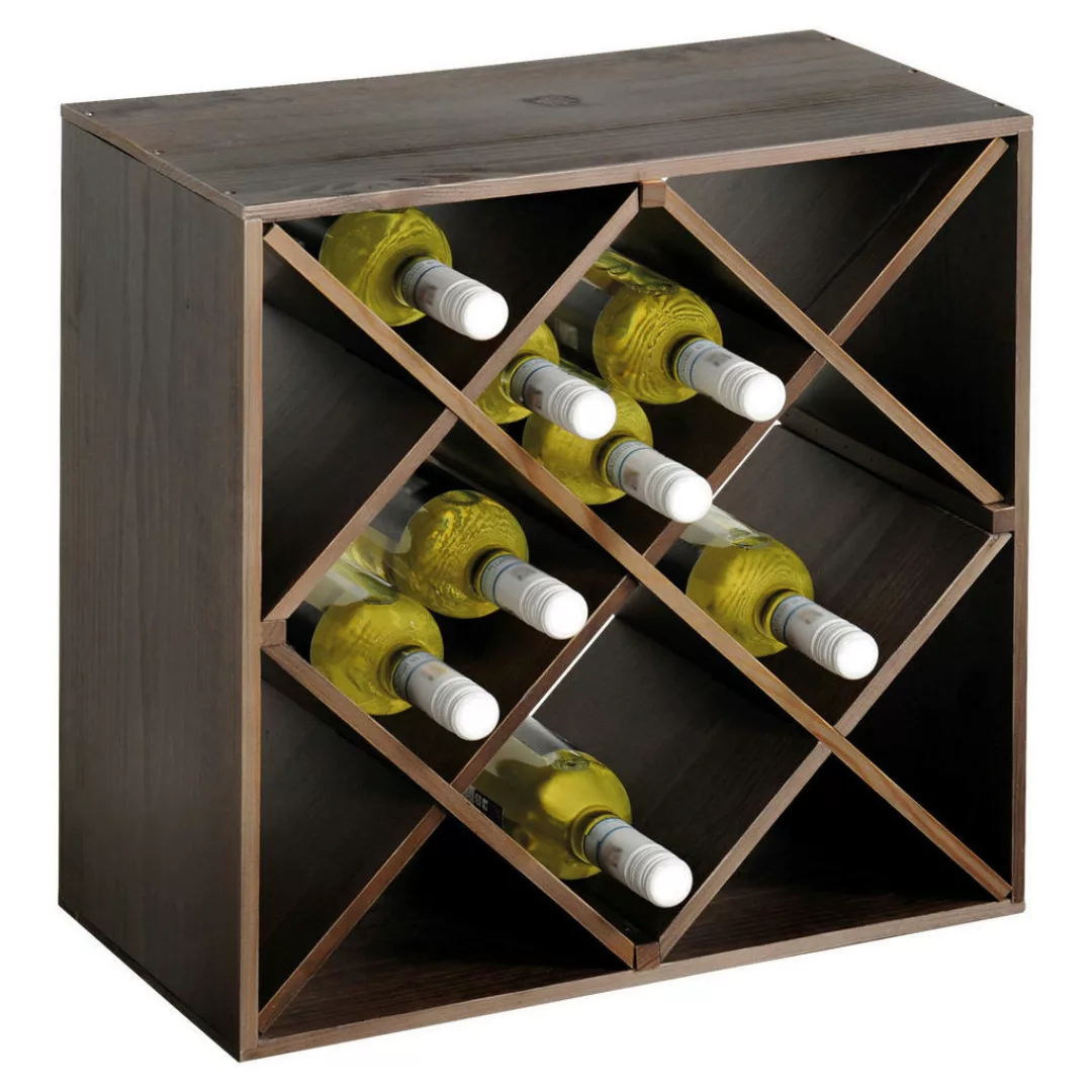 Kesper Weinregal stapelbar natur Holz B/H: ca. 25x50 cm günstig online kaufen