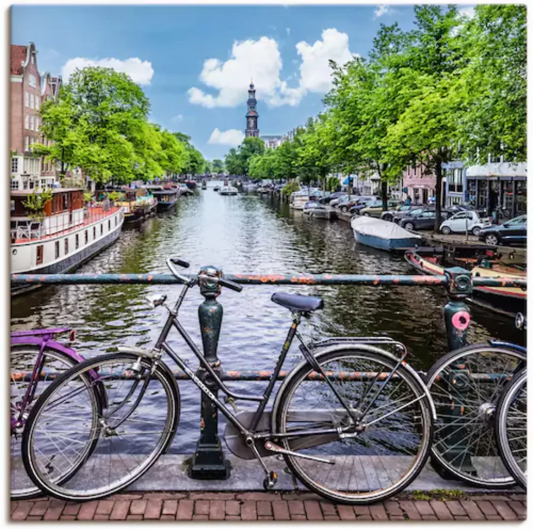 Artland Leinwandbild "Typisch Amsterdam", Amsterdam, (1 St.) günstig online kaufen