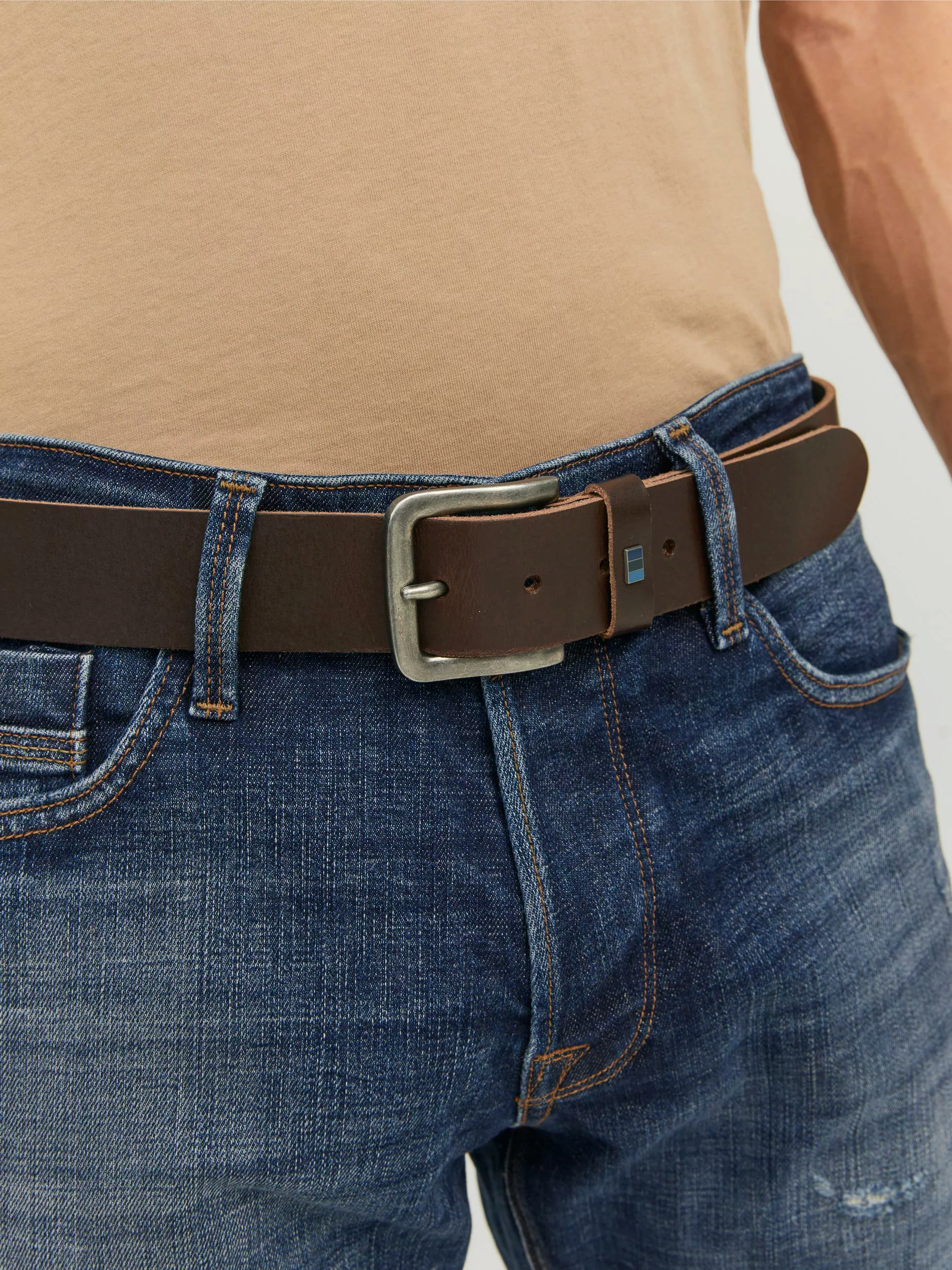 Jack & Jones Ledergürtel "JACFLAG LEATHER BELT 4 CM NOOS" günstig online kaufen