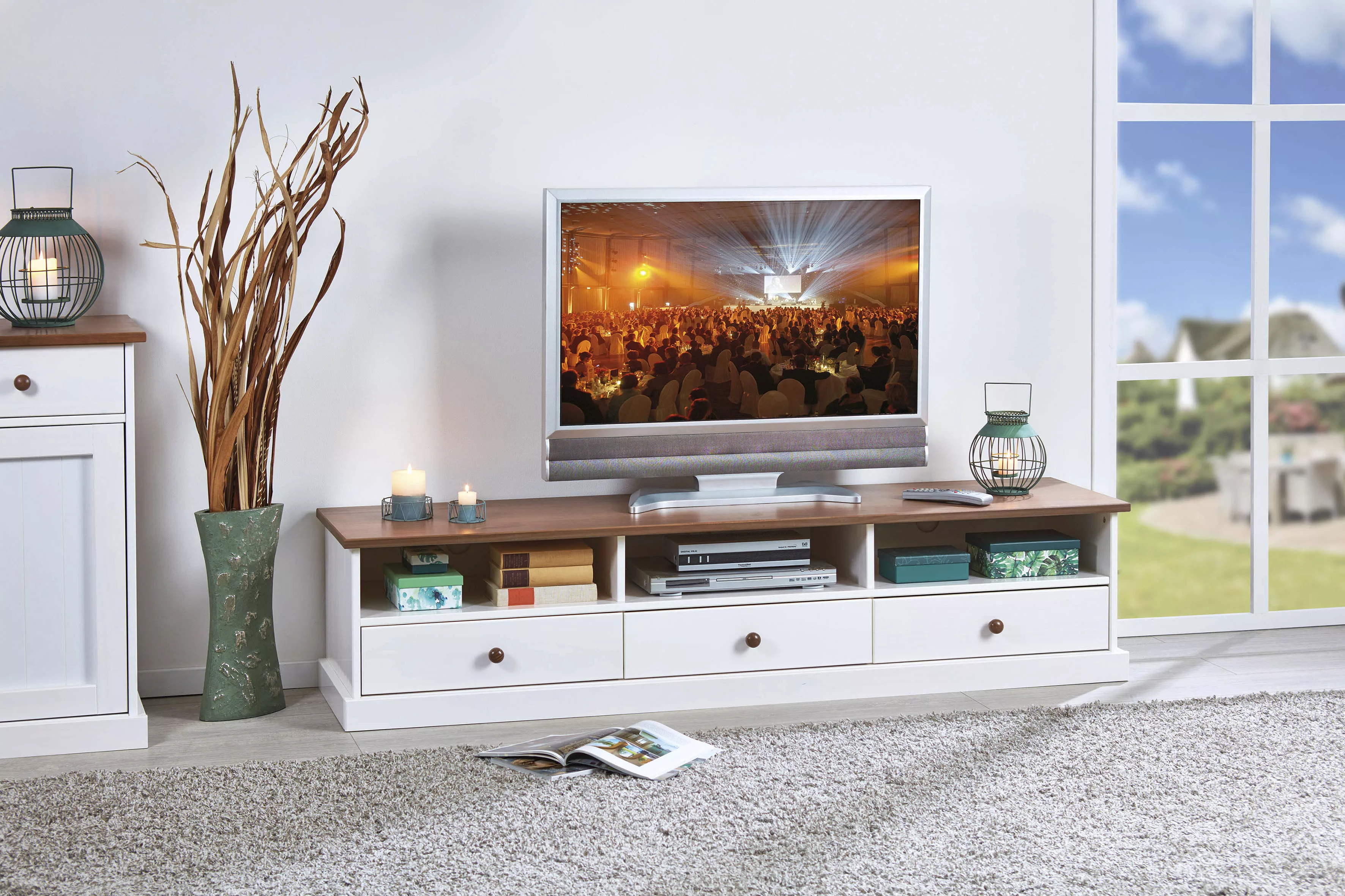 Home affaire TV-Board "Westerland", mit drei Schubladen, Breite 180 cm günstig online kaufen