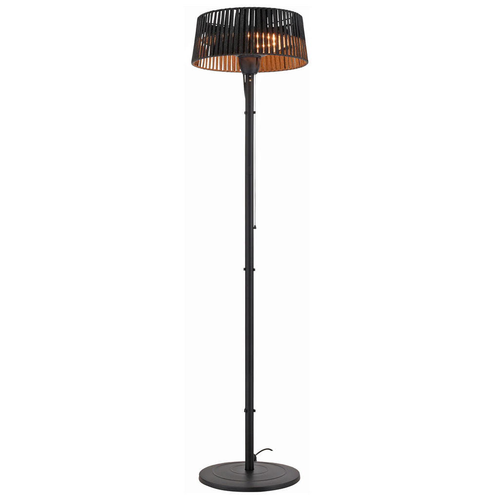 Just Light Standheizstrahler GLOW 99507-18 schwarz Eisen Metall H/D: ca. 19 günstig online kaufen