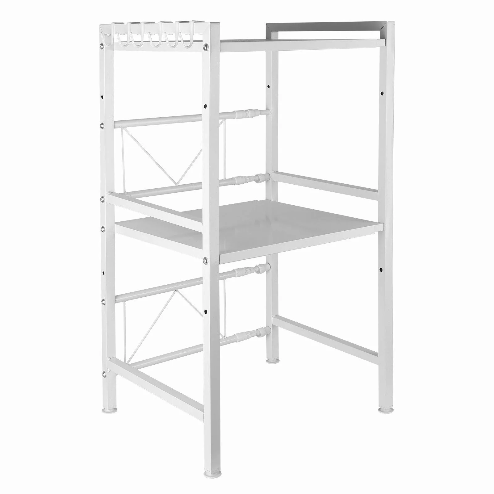 JEOBEST Regalelement Küchenregal Mikrowellenregal 3-Stufig, Erweiterbares günstig online kaufen
