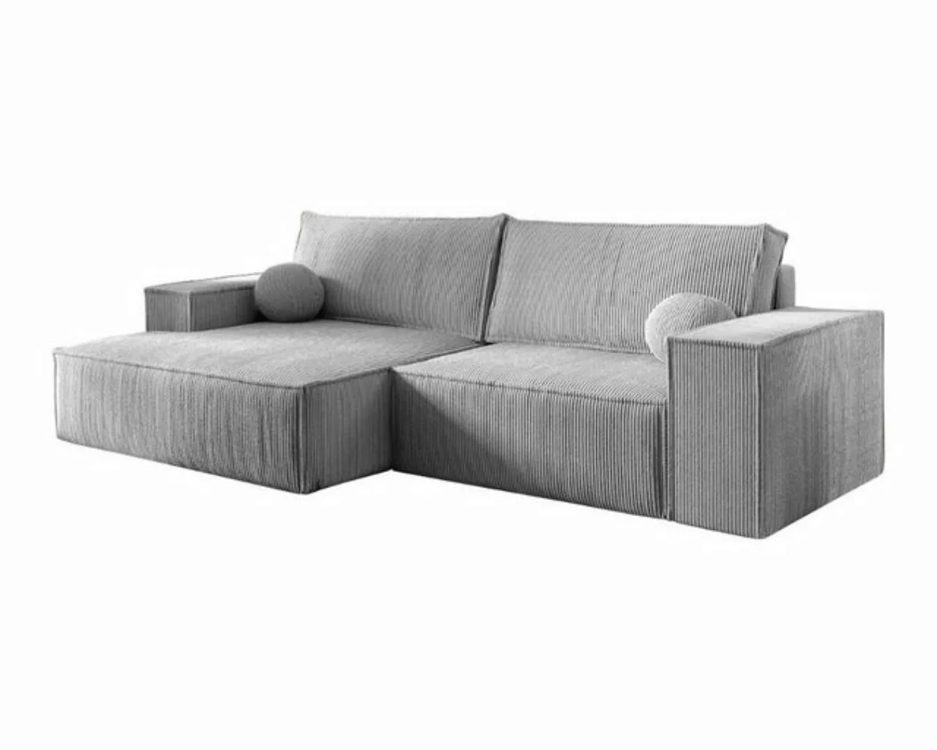 Deine Möbel 24 Wohnlandschaft NEPTUN 255 cm breit Ecksofa Sofa Wohnzimmer L günstig online kaufen