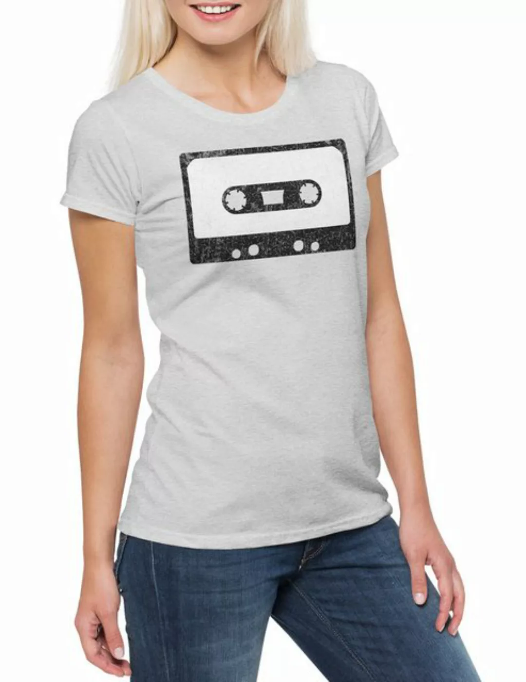 Urban Backwoods Print-Shirt Cassette Tape I Damen T-Shirt Gitarre Band Musi günstig online kaufen