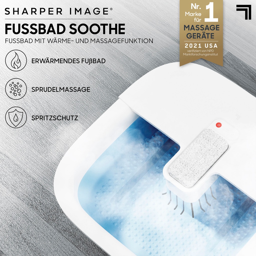 Sharper Image Fußbad »Elektrisch Beheizbare Fußbadewanne SOOTHE«, mit Sprud günstig online kaufen