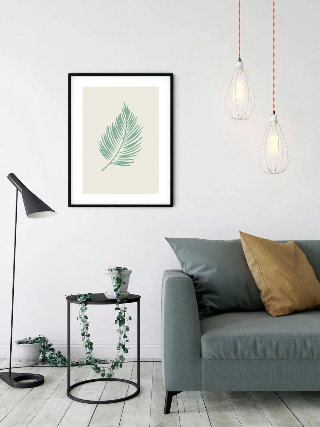 Komar Wandbild »Winter Tropics Black Panther Palm Leaf«, (1 St.), Deutsches günstig online kaufen