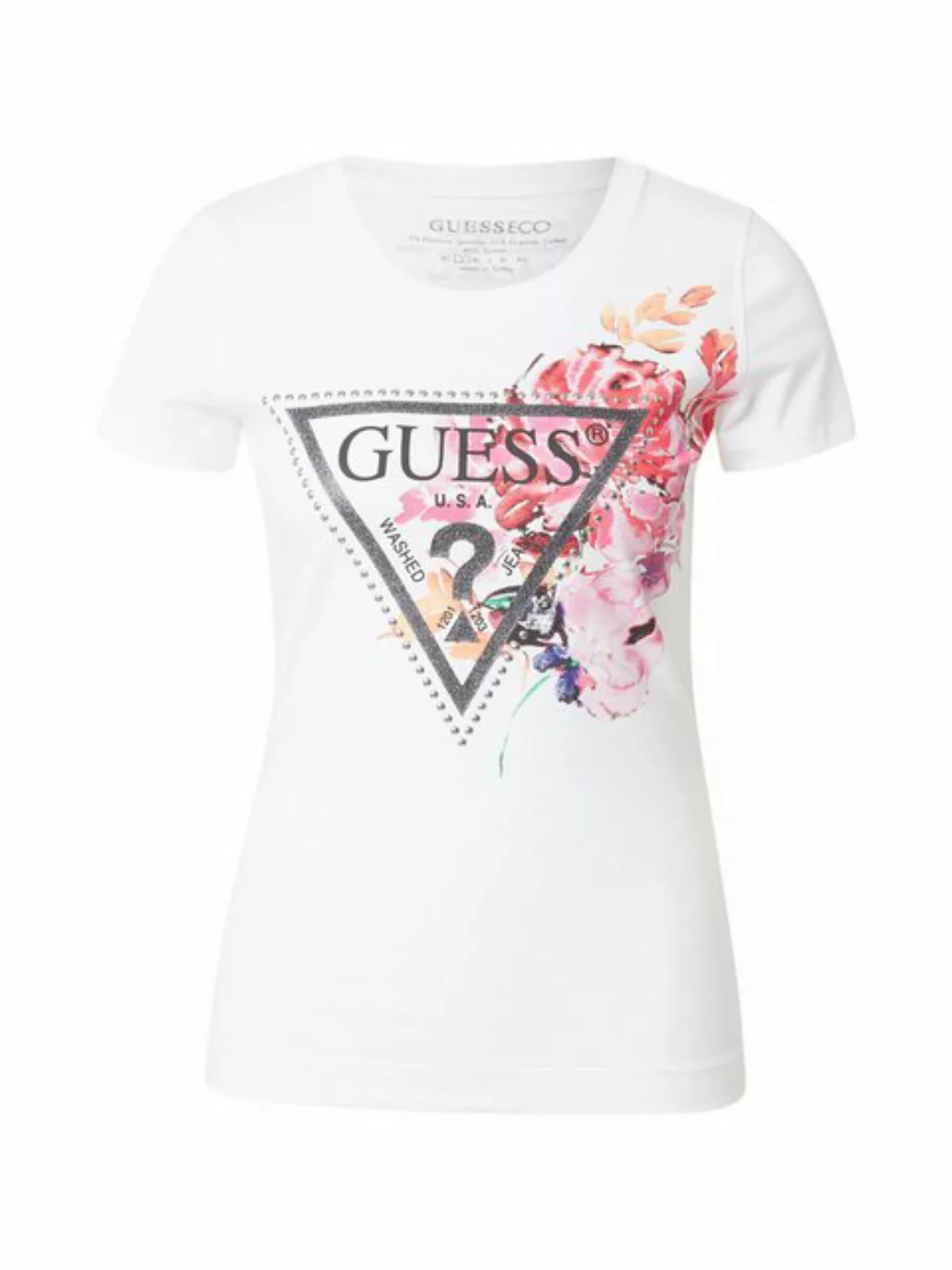 Guess T-Shirt PEONY (1-tlg) Ziersteine günstig online kaufen