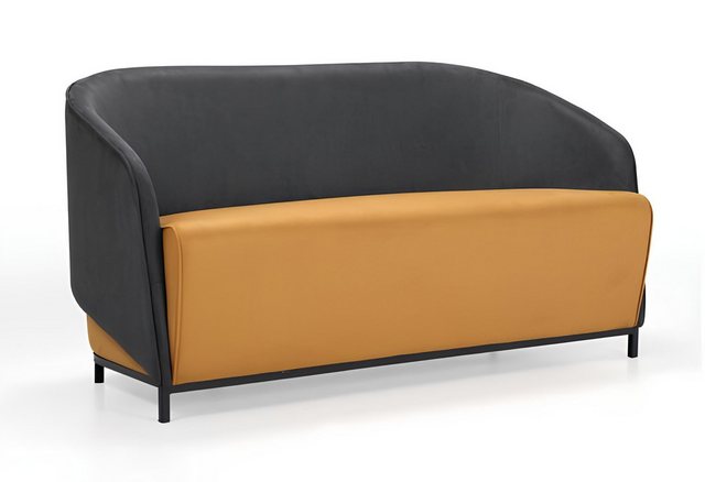 JVmoebel 2-Sitzer Design 2 Sitzer Sofas Lounge Sofa Leder Polster Stoff Lux günstig online kaufen