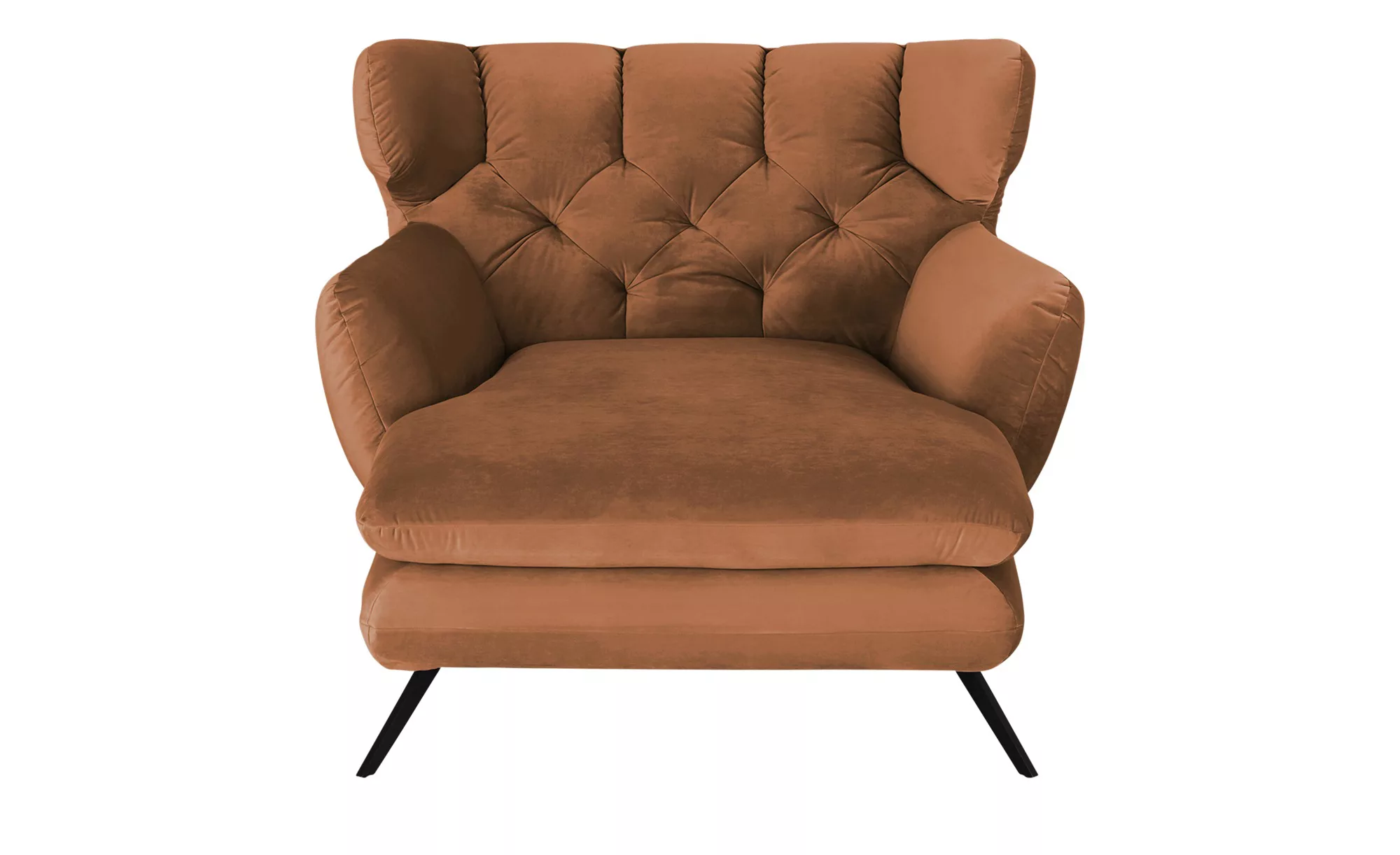 pop Longseat-Sessel Samt Caldara ¦ braun ¦ Maße (cm): B: 126 H: 94 T: 160 P günstig online kaufen