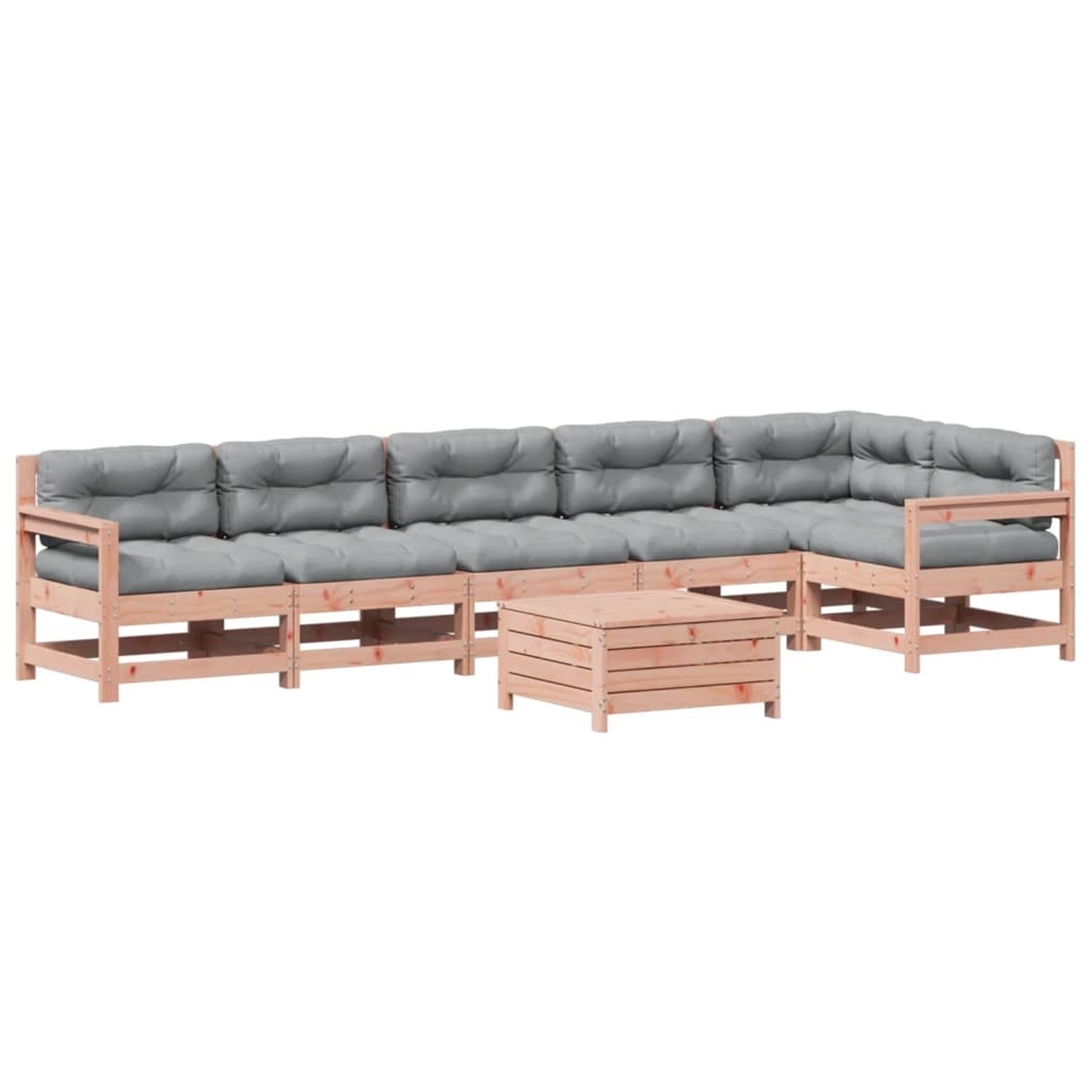 vidaXL 7-Tlg Garten-Lounge-Set mit Kissen Massivholz Douglasie 3250894 günstig online kaufen