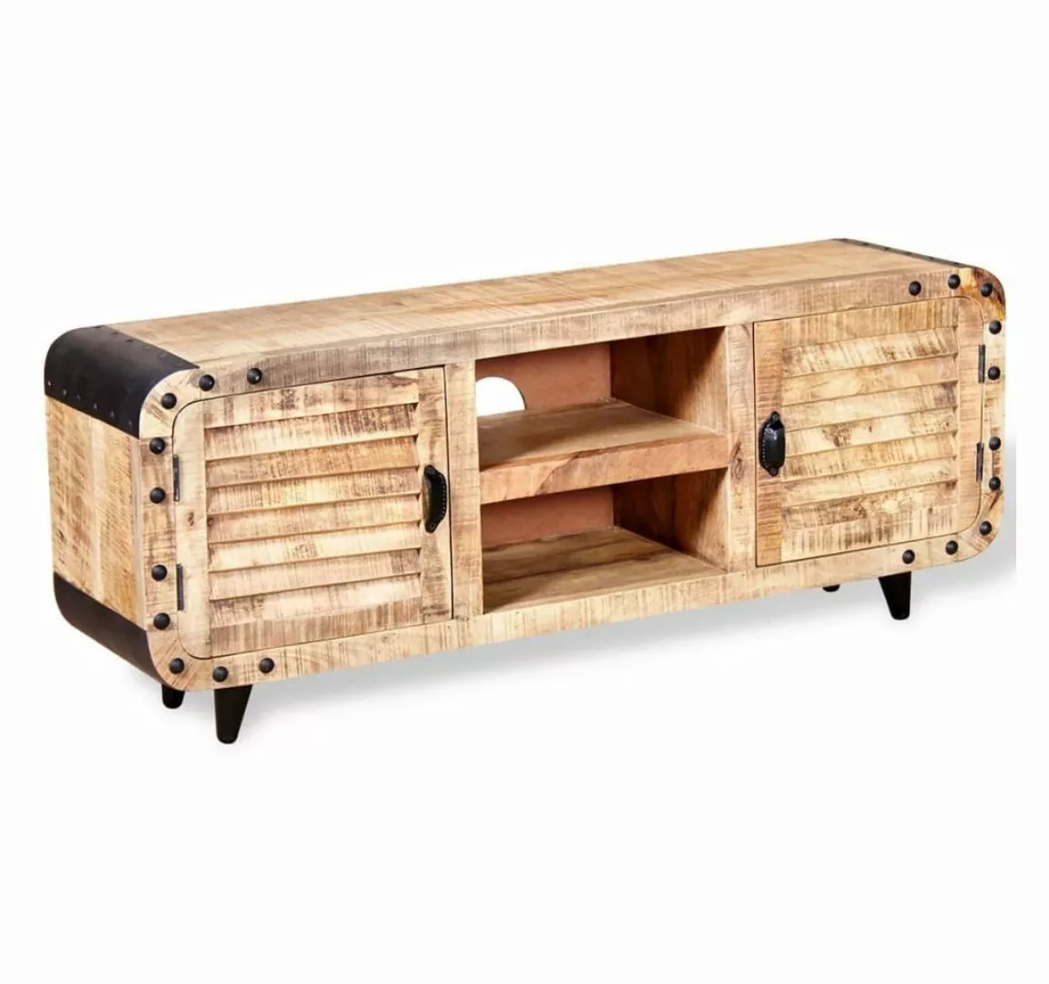 furnicato TV-Schrank Raues Mangoholz 120x30x50 cm (1-St) günstig online kaufen