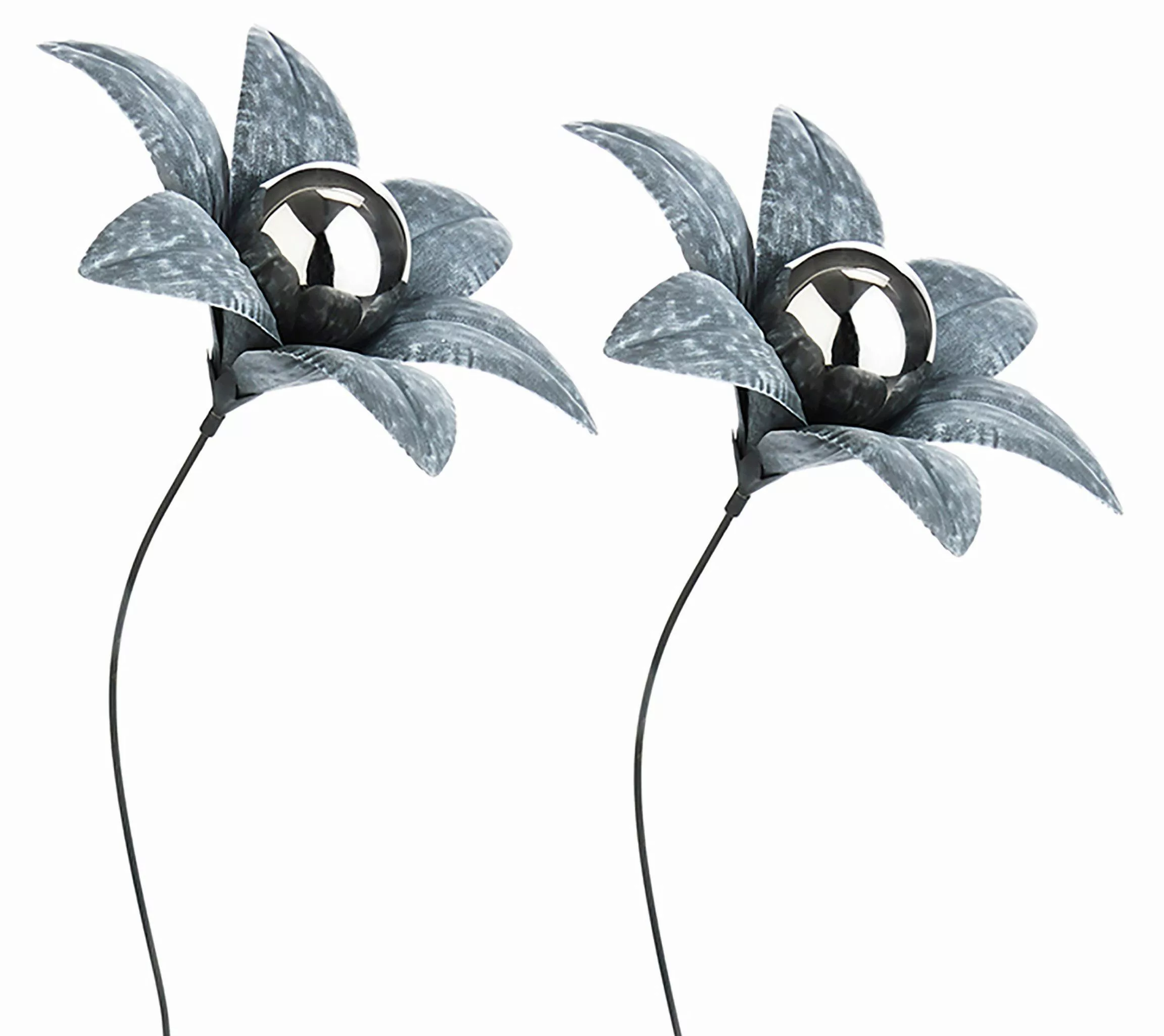 Kobolo Gartenstecker Dekostecker Blume Gray Flower günstig online kaufen