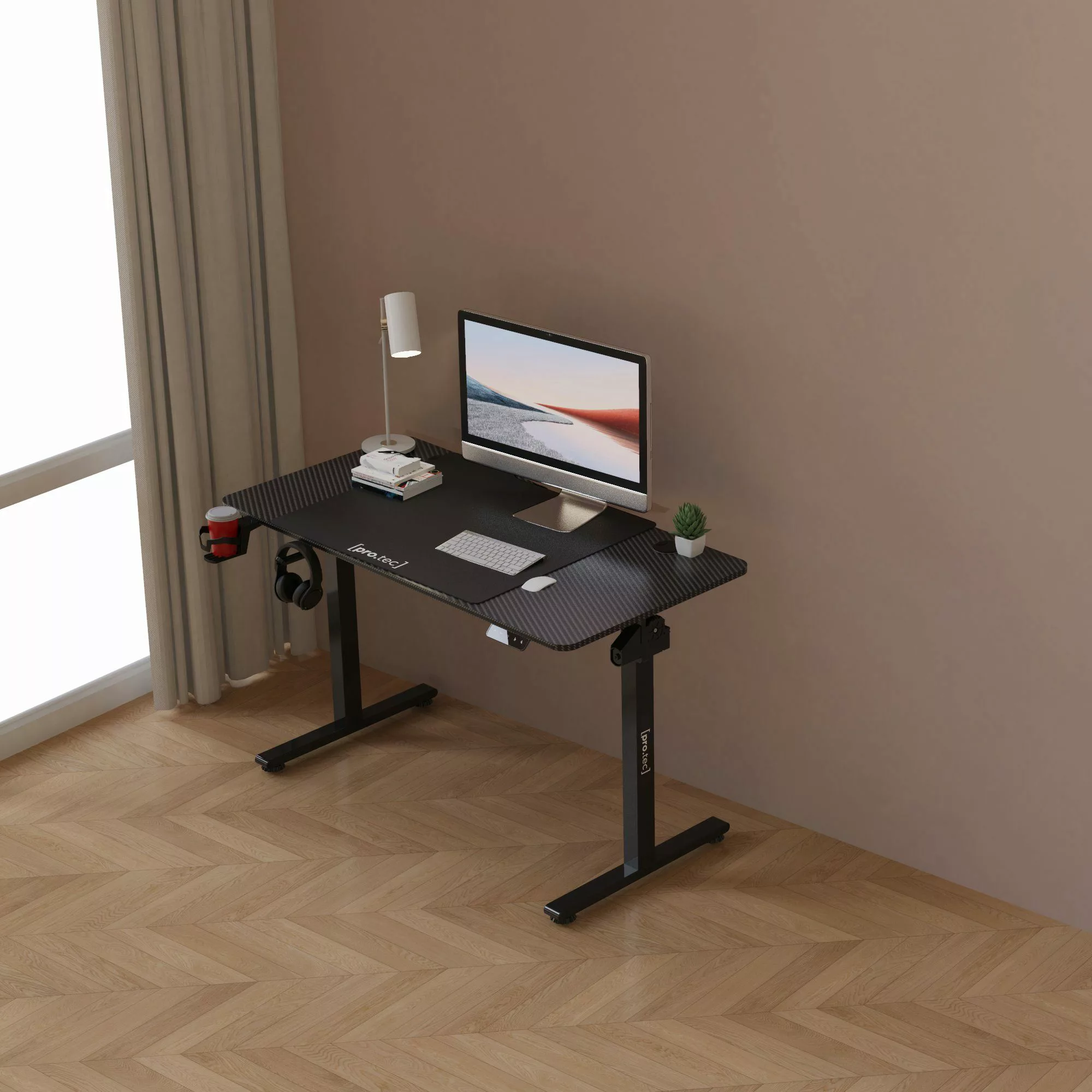 pro.tec Schreibtisch, »Stryn« Elektrisch verstellbarer Computertisch günstig online kaufen