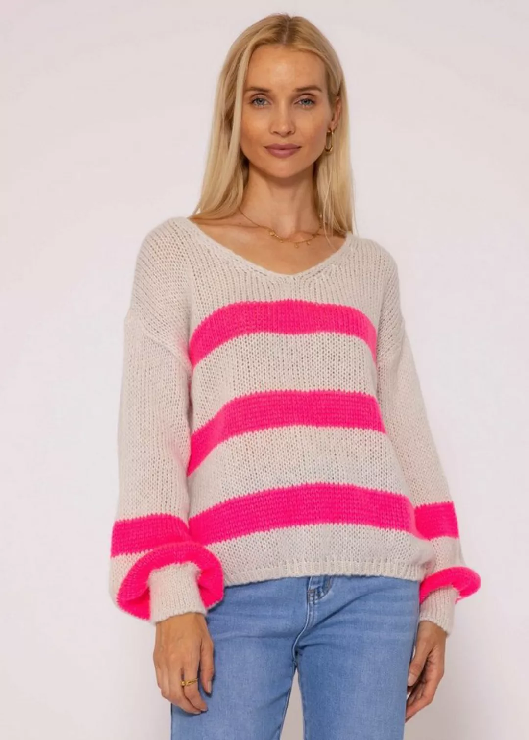 SASSYCLASSY Strickpullover Oversize Pullover Damen aus weichem Grobstrick L günstig online kaufen