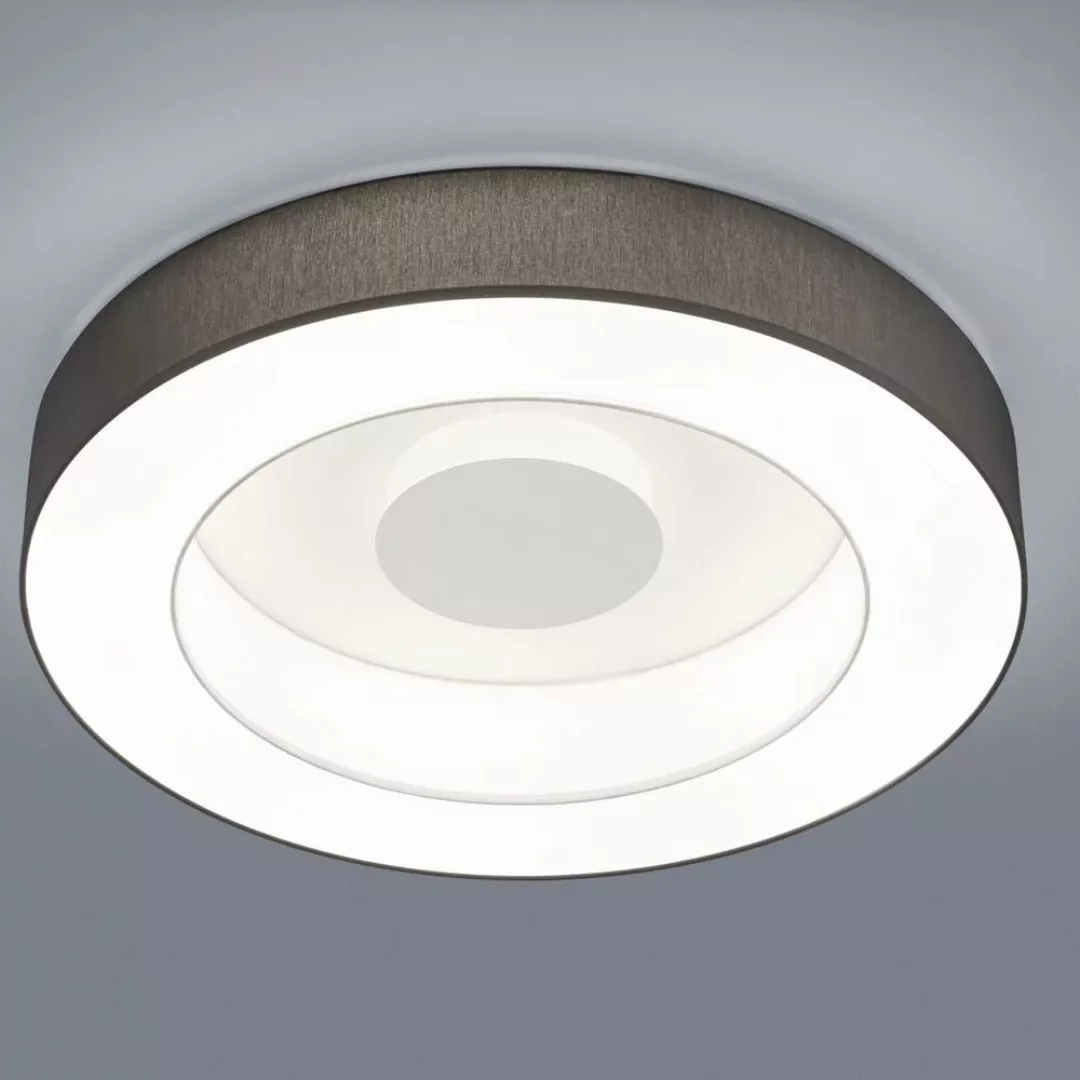 LED Deckenleuchte Lomo in Weiß-matt und Grau 45W 4650lm günstig online kaufen