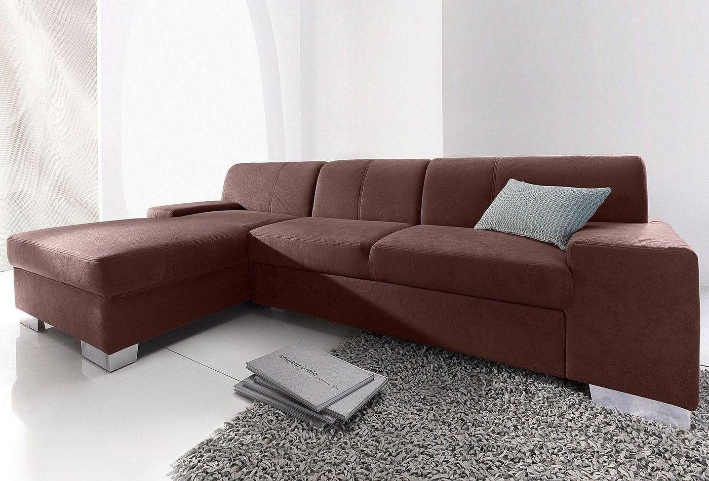 DOMO collection Ecksofa "Star L-Form", wahlweise mit Bettfunktion günstig online kaufen