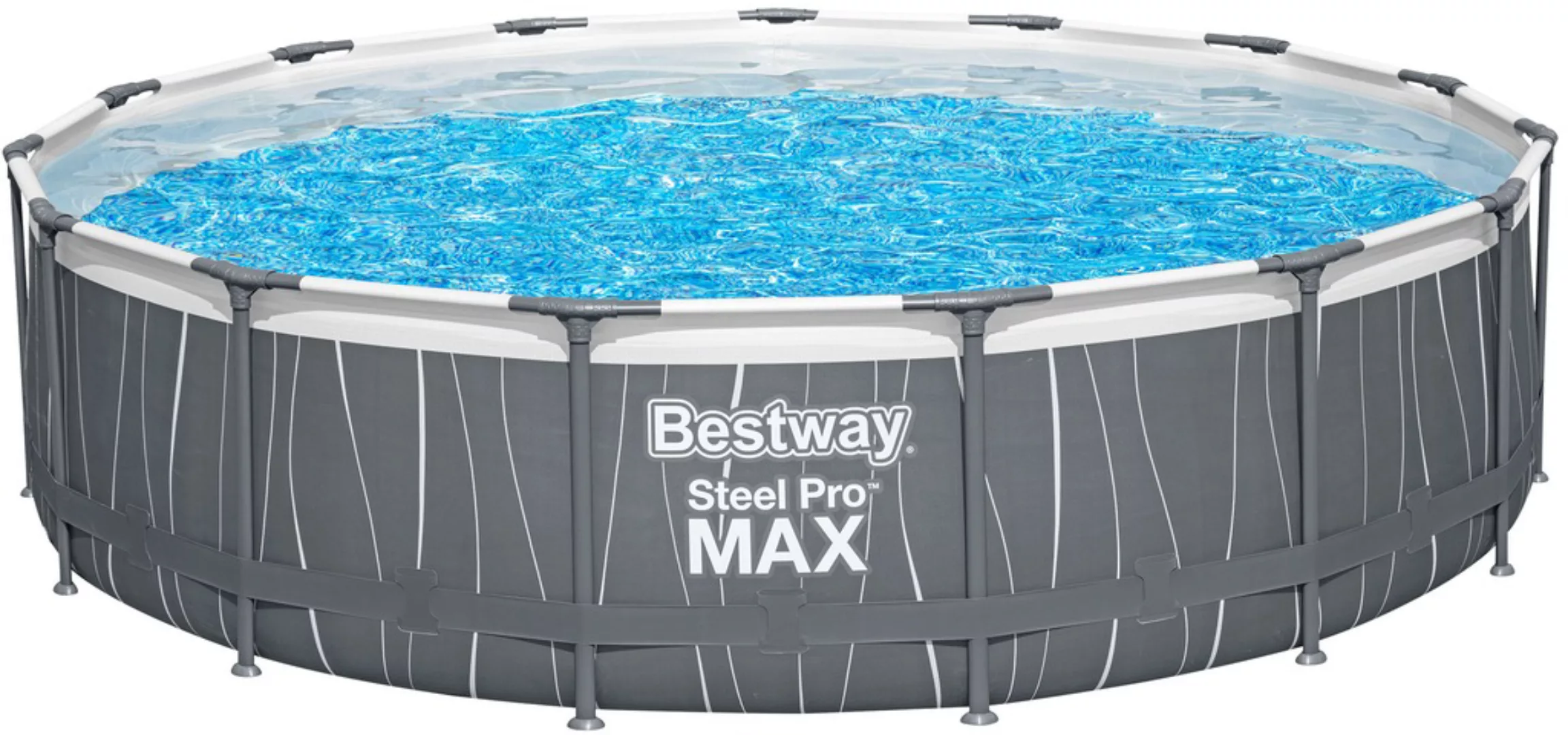Bestway Framepool "Steel Pro MAX™", (Set), ØxH: 457x107 cm, LED-Design, mit günstig online kaufen