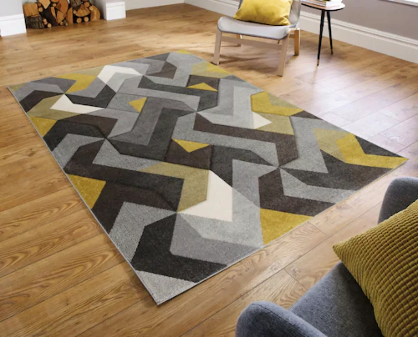 FLAIR RUGS Teppich »AURORA«, rechteckig, 11 mm Höhe, Handgeschnitzt günstig online kaufen