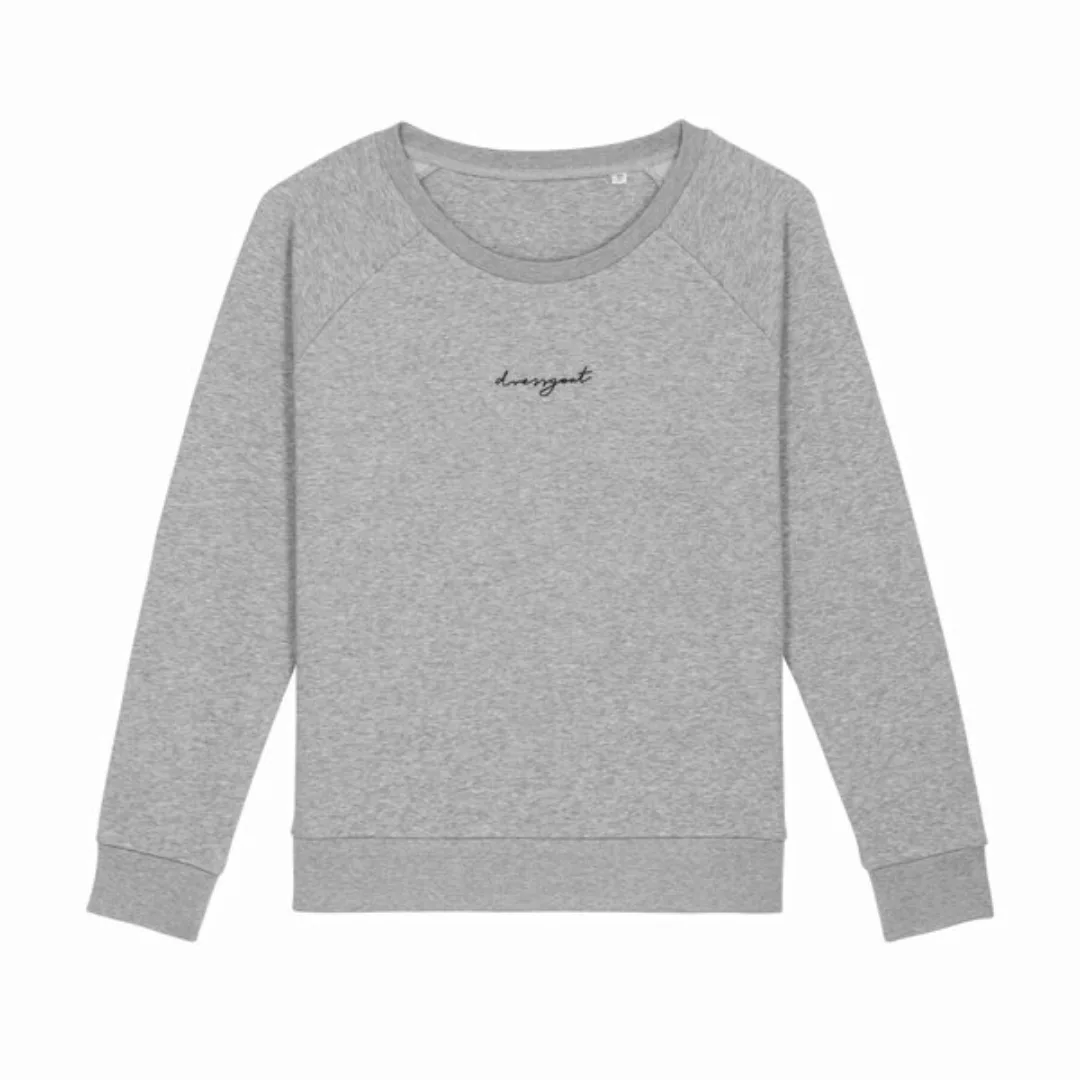 Damen Rundhals Pullover/sweater Aus Bio-baumwolle Dressgoat - Hellgrau Meli günstig online kaufen