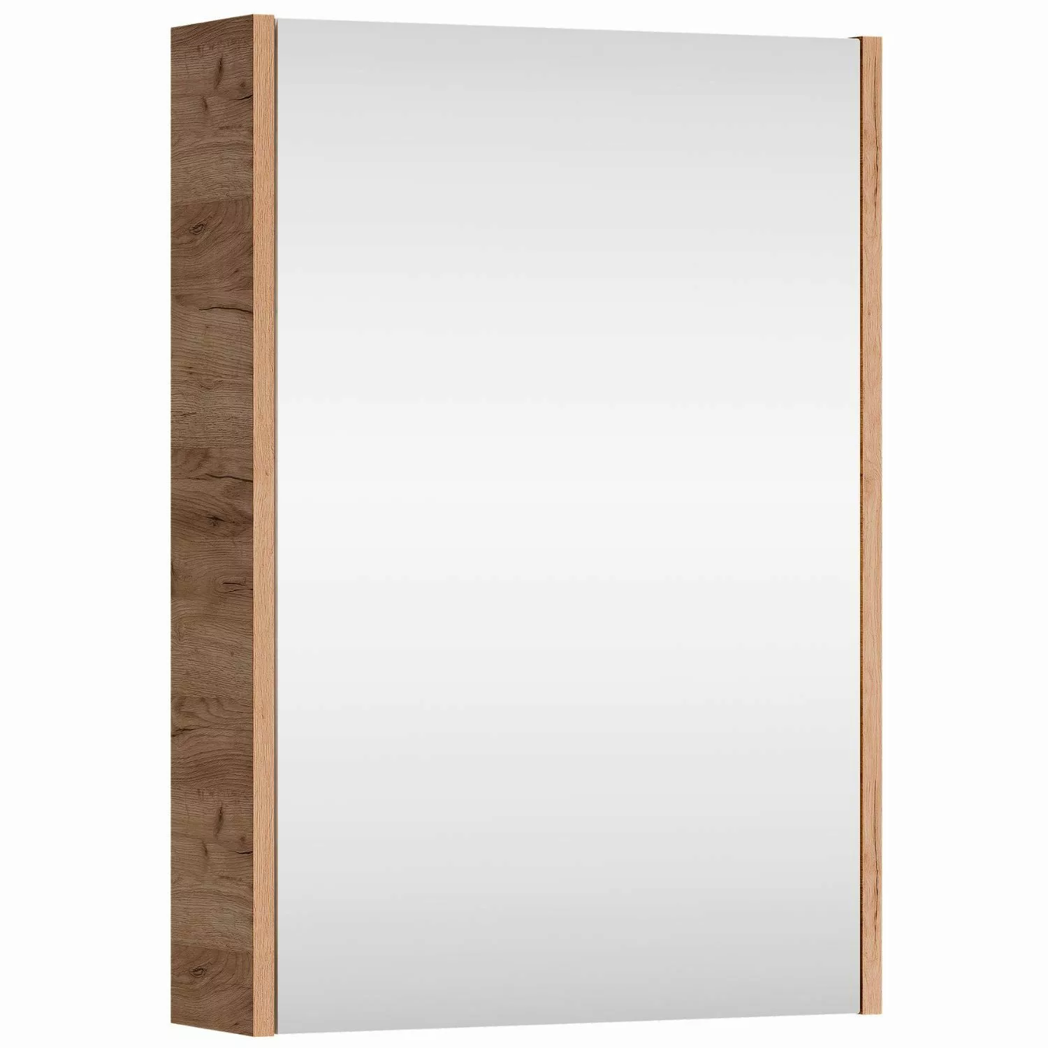 Planetmöbel Badezimmerspiegelschrank Spiegelschrank 50cm Gold Eiche günstig online kaufen
