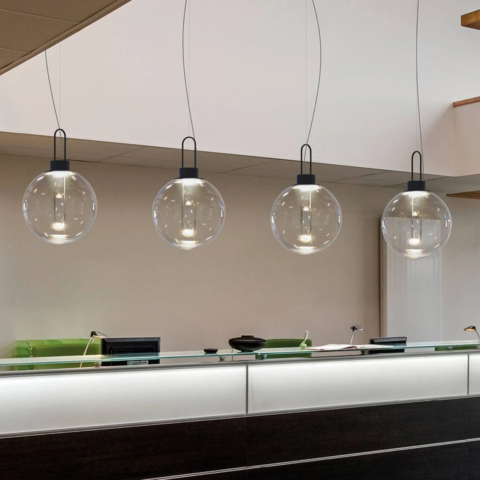 Modo Luce Orb LED-Hängeleuchte, schwarz, Ø 40 cm günstig online kaufen