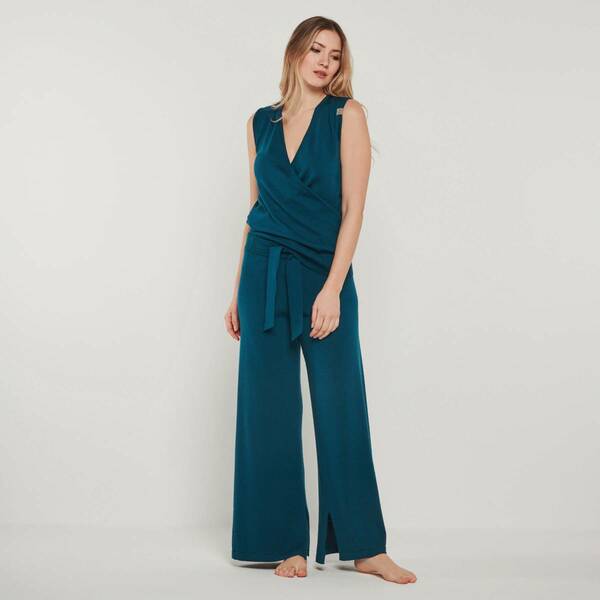 Merino Loungewear Set "Stricktop Bailey & Weite Strickhose Bailey" günstig online kaufen