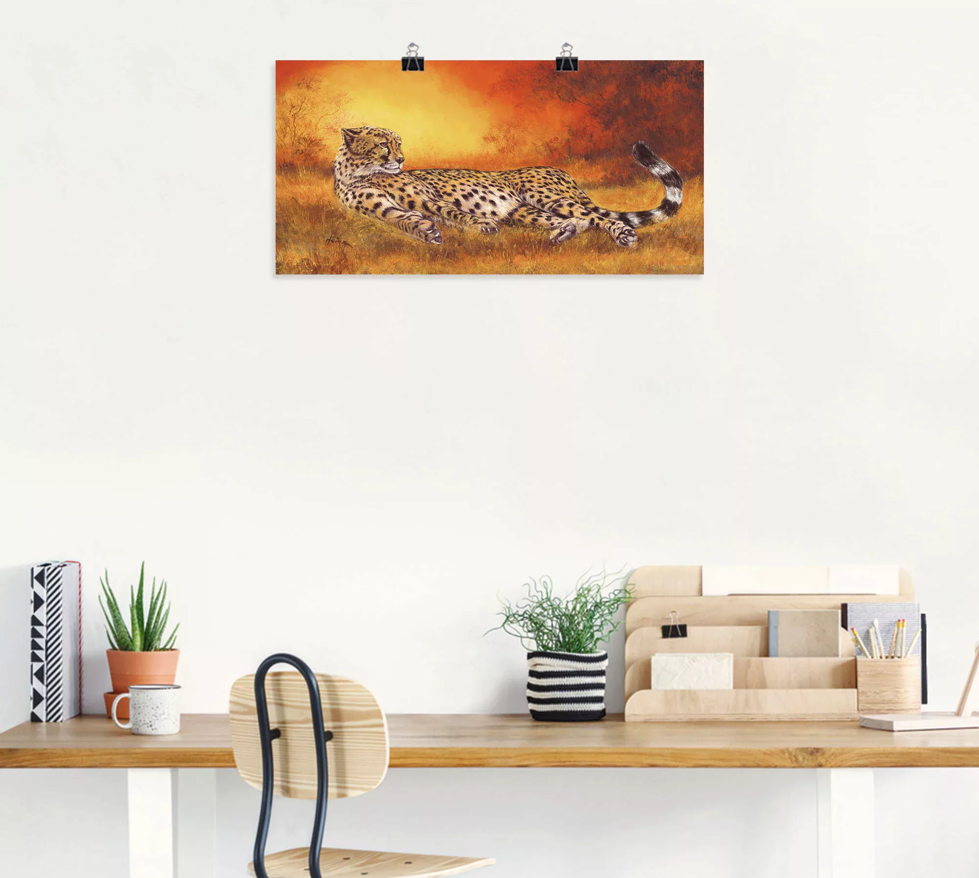 Artland Wandbild "Gepard", Geparden Bilder, (1 St.), als Alubild, Outdoorbi günstig online kaufen