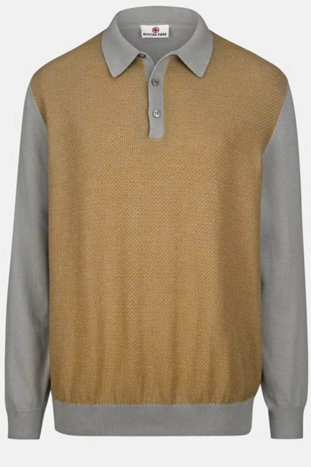 Boston Park Rundhalspullover Pullover aus reiner Baumwolle günstig online kaufen