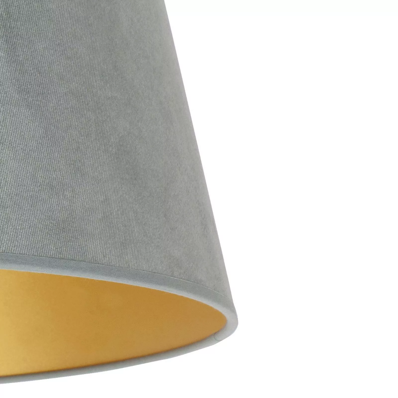 Lampenschirm Cone Höhe 22,5 cm, mintgrün/gold günstig online kaufen