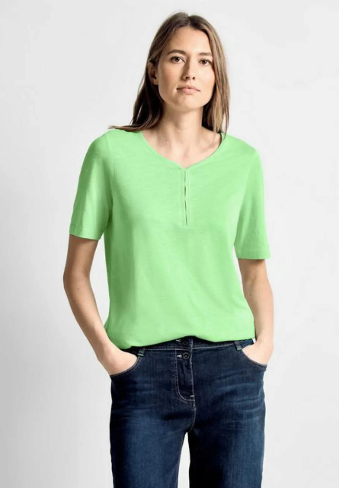 Cecil V-Shirt mit V-Ausschnitt günstig online kaufen