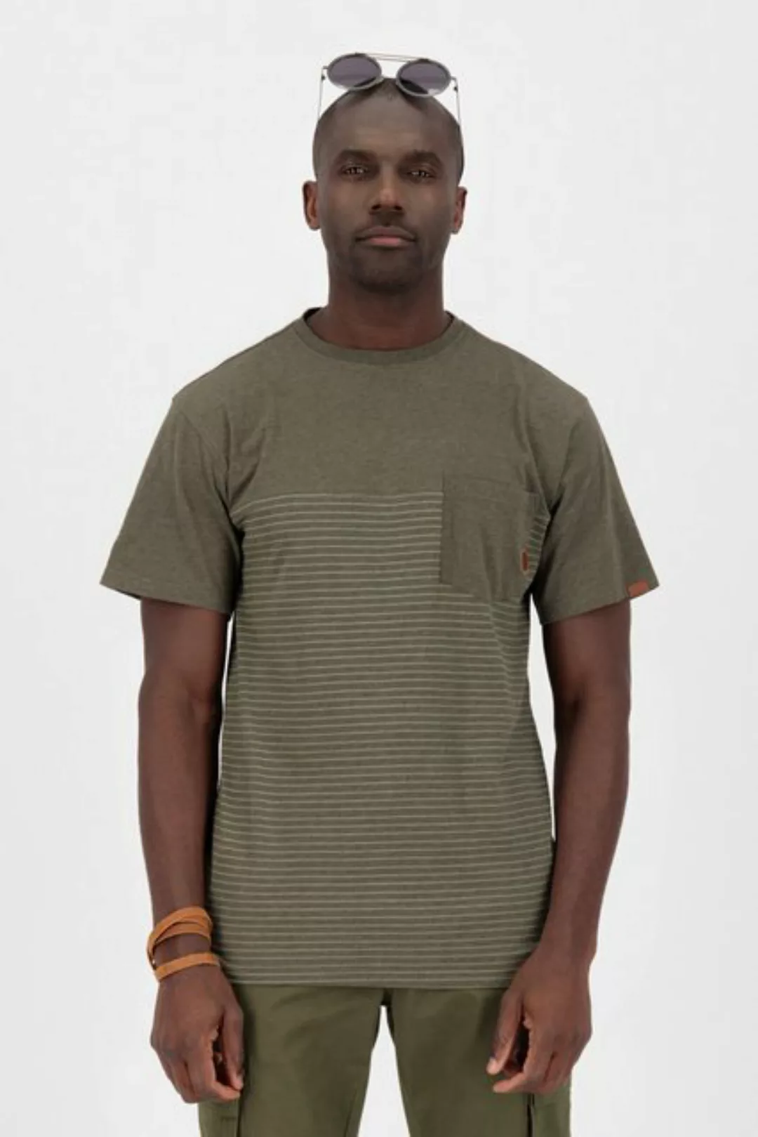 Alife & Kickin Kurzarmshirt Shirt LeopoldAK Z stone melange günstig online kaufen