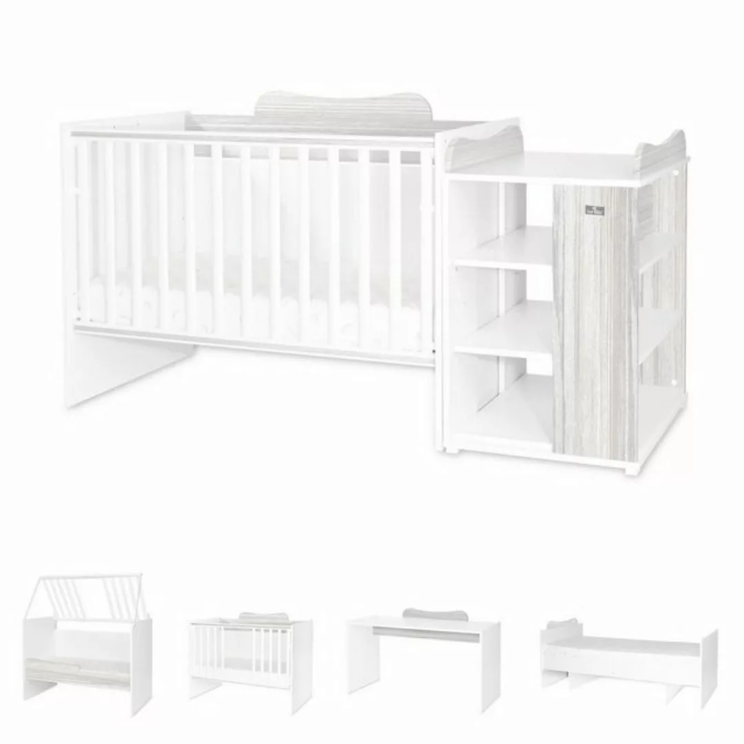 Lorelli Komplettbett Babybett Multi, Jugendbett, Schreibtisch, Wickeltisch, günstig online kaufen