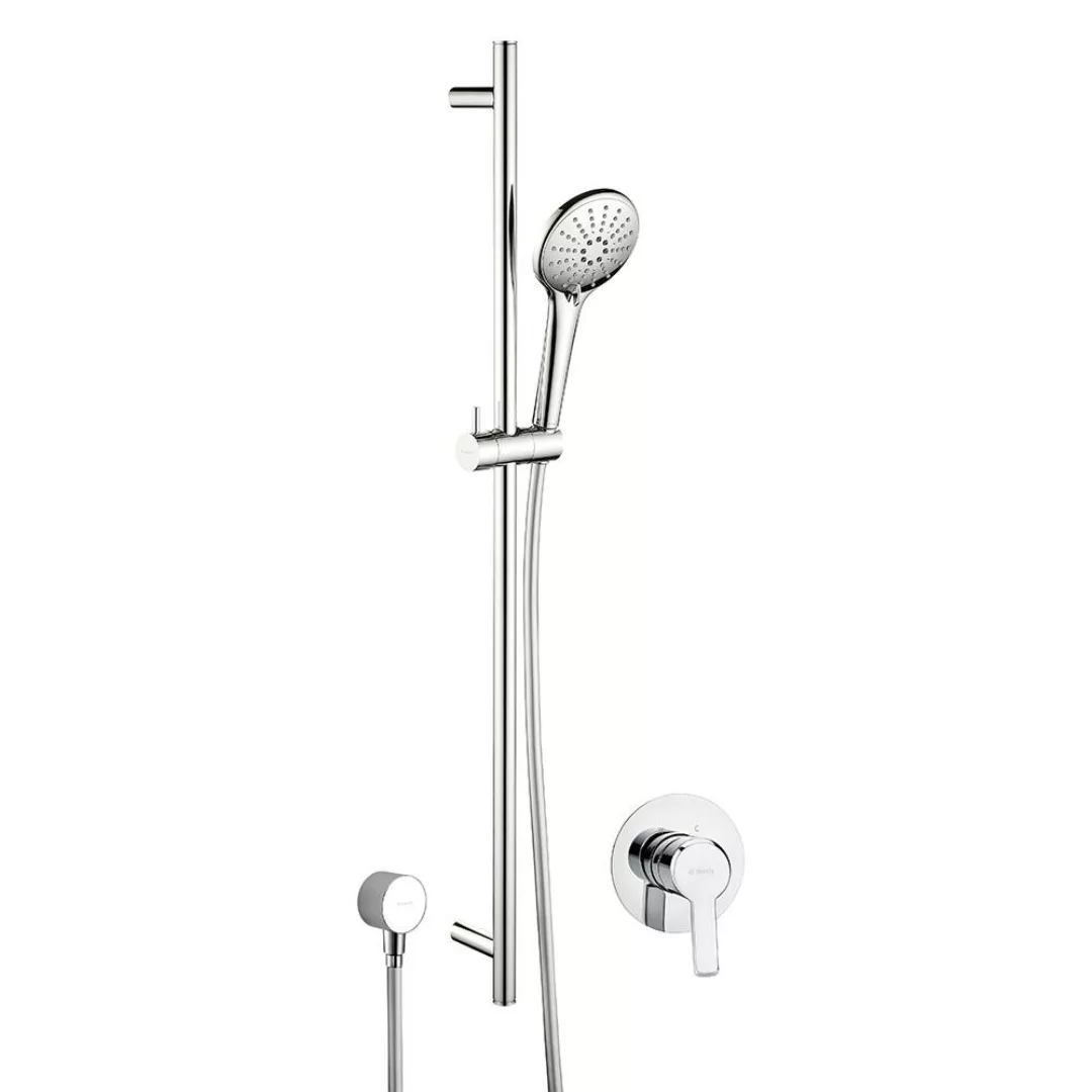 Duschsystem Set mit Stange in silber ARNIKA-30 günstig online kaufen