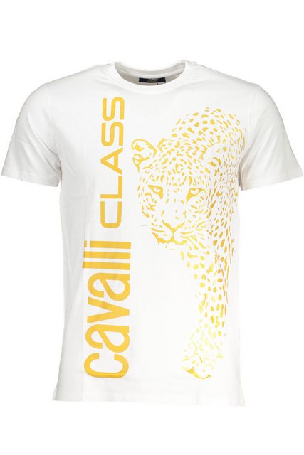 Cavalli Class T-Shirt Herren T-Shirt Kurzarm Weiß mit Druck & günstig online kaufen