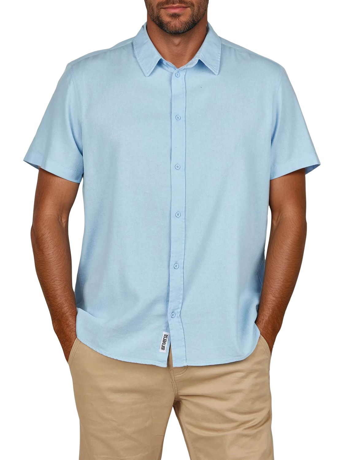 riverso Leinenhemd Herren Kurzarm Regular Fit RIVEmilio günstig online kaufen