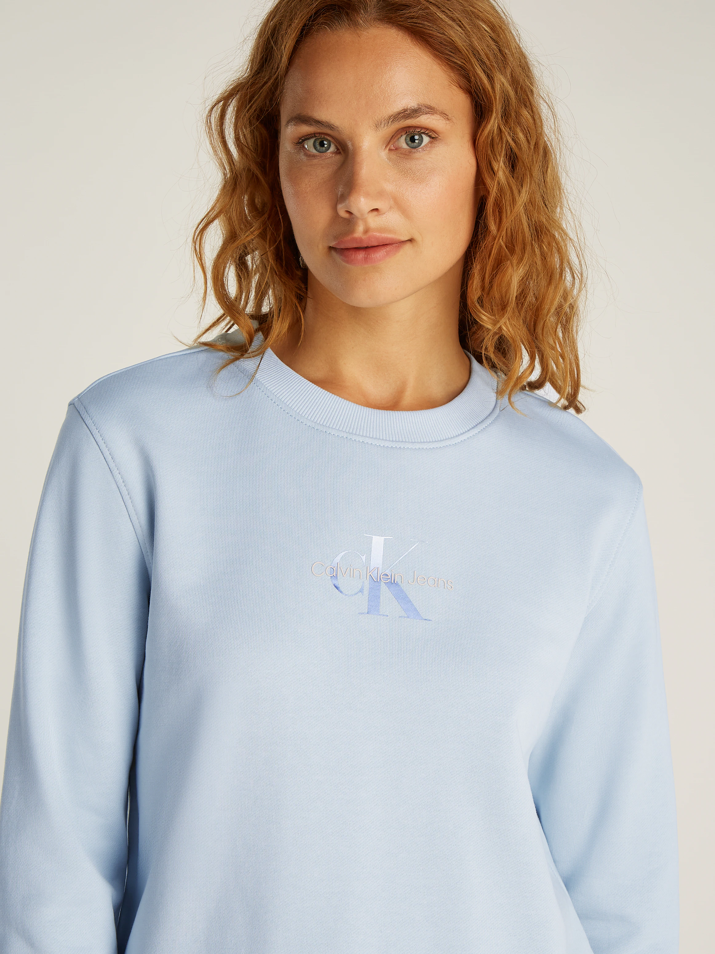 Calvin Klein Jeans Sweatshirt "GRADIENT MONOLOGO CREWNECK", mit Logo günstig online kaufen