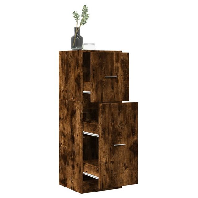 vidaXL Aktenschrank Küchenschrank Apothekerschrank Räuchereiche 40x41x118 c günstig online kaufen