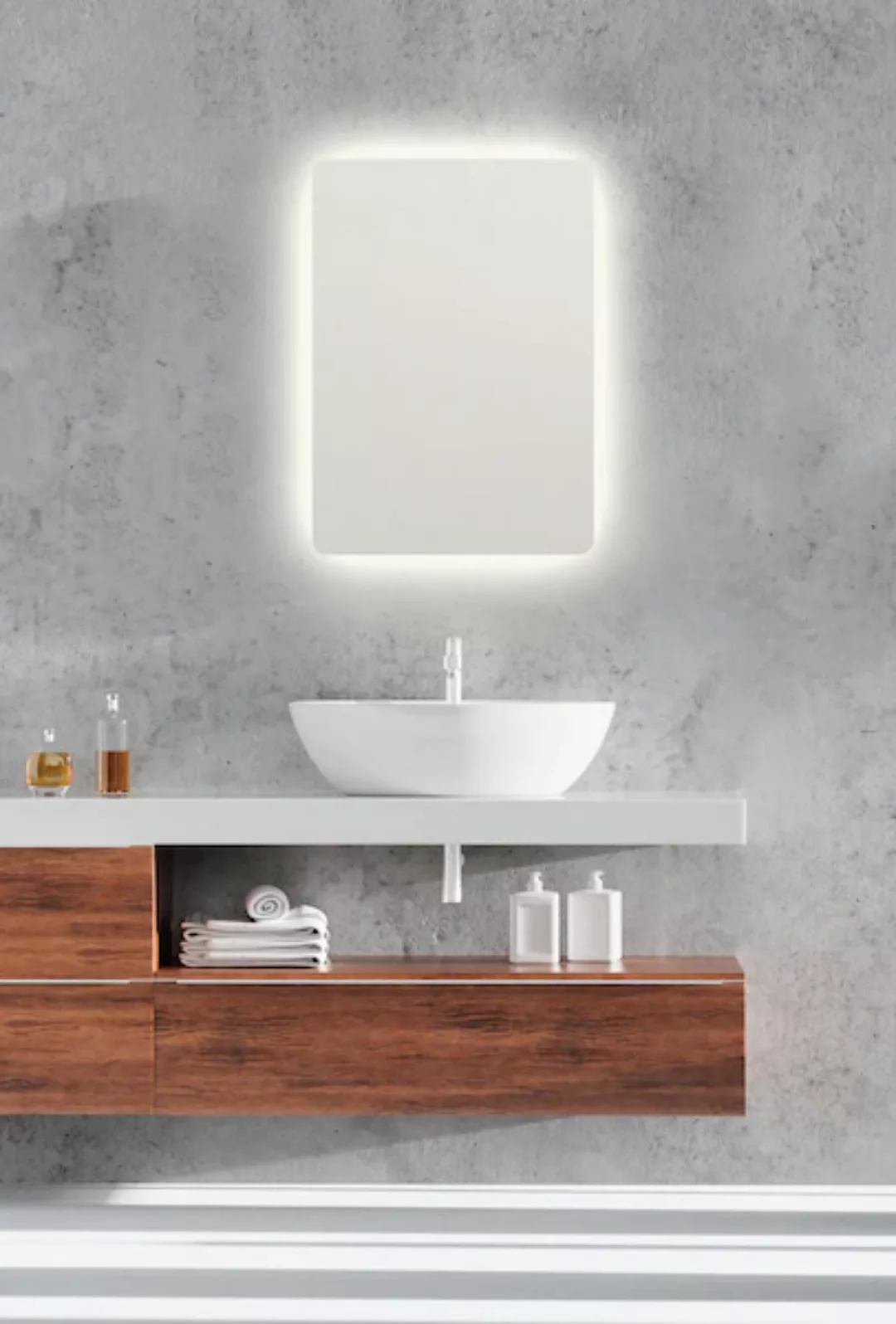 Badspiegel   Franzi ¦ transparent/klar ¦ Glas ¦ Maße (cm): B: 3,5 H: 70 Bad günstig online kaufen