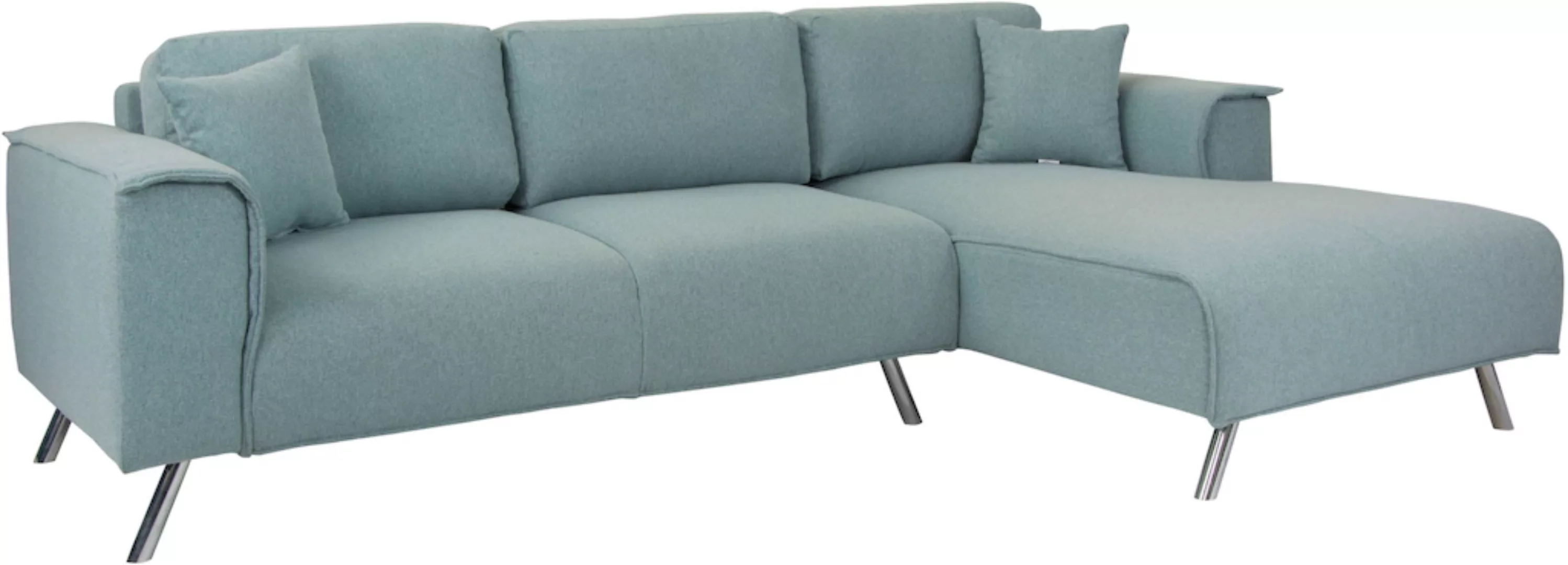 INOSIGN Ecksofa "Malaga L-Form", Deckenoptik auf Recamiere und Armlehne günstig online kaufen