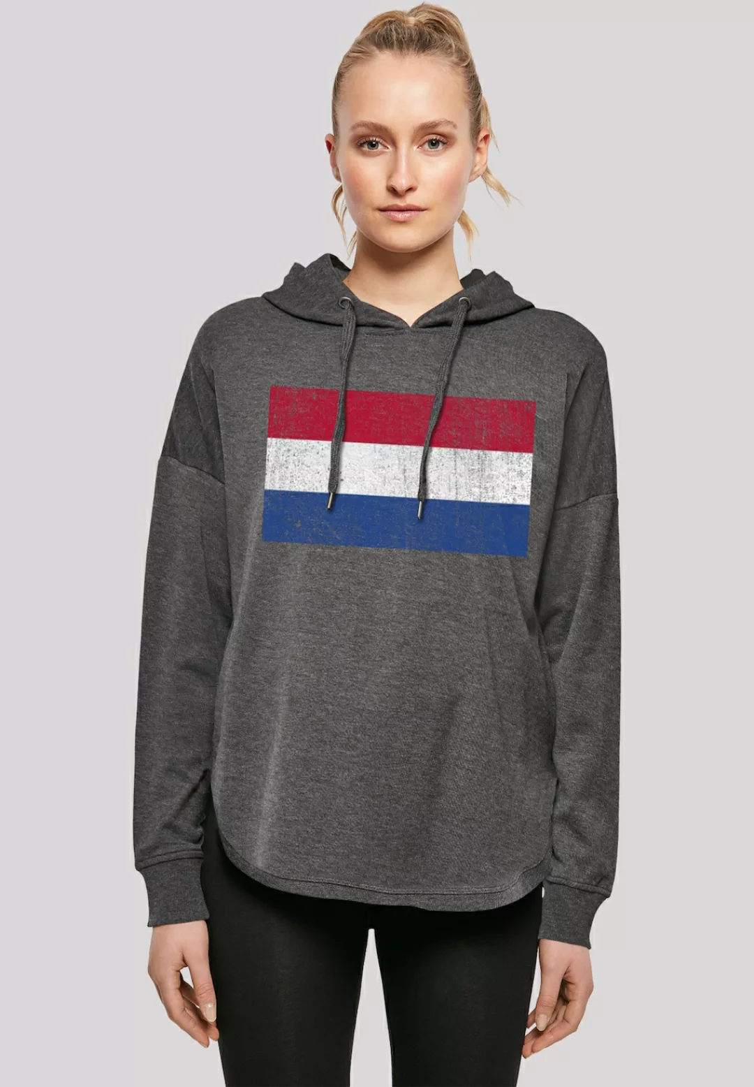 F4NT4STIC Kapuzenpullover "Niederlande Flagge distressed", Print günstig online kaufen