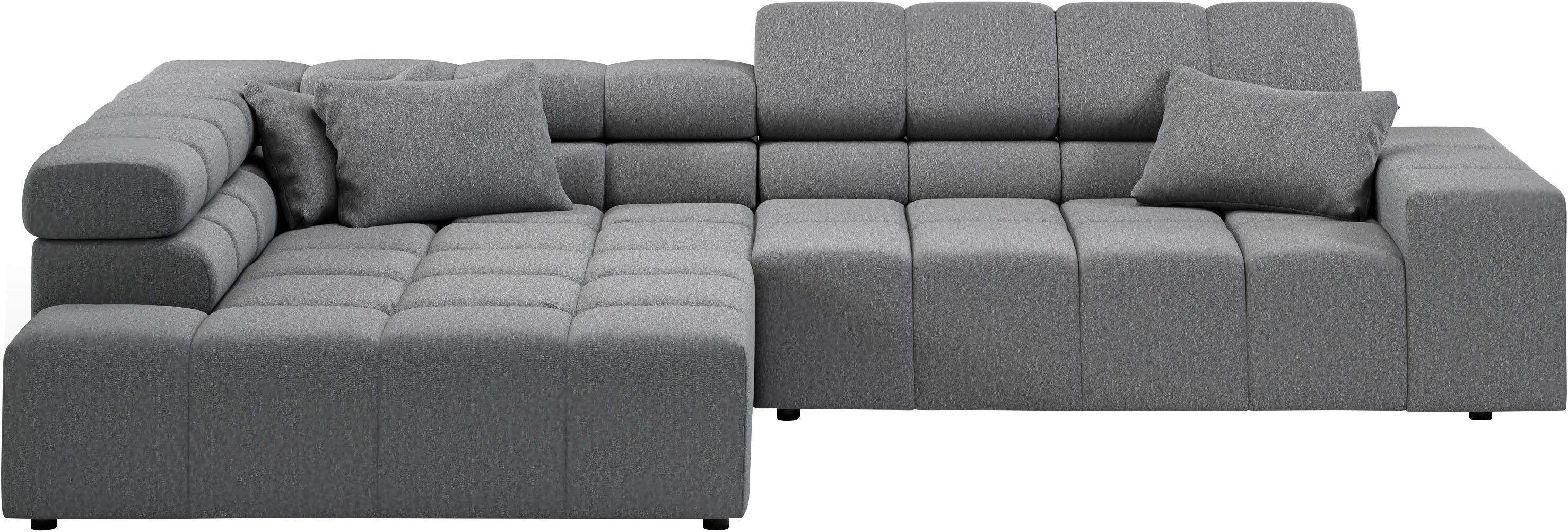 INOSIGN Ecksofa "Ancona incl. Kopfteilverstellung, Breite 319cm, L-Form", w günstig online kaufen
