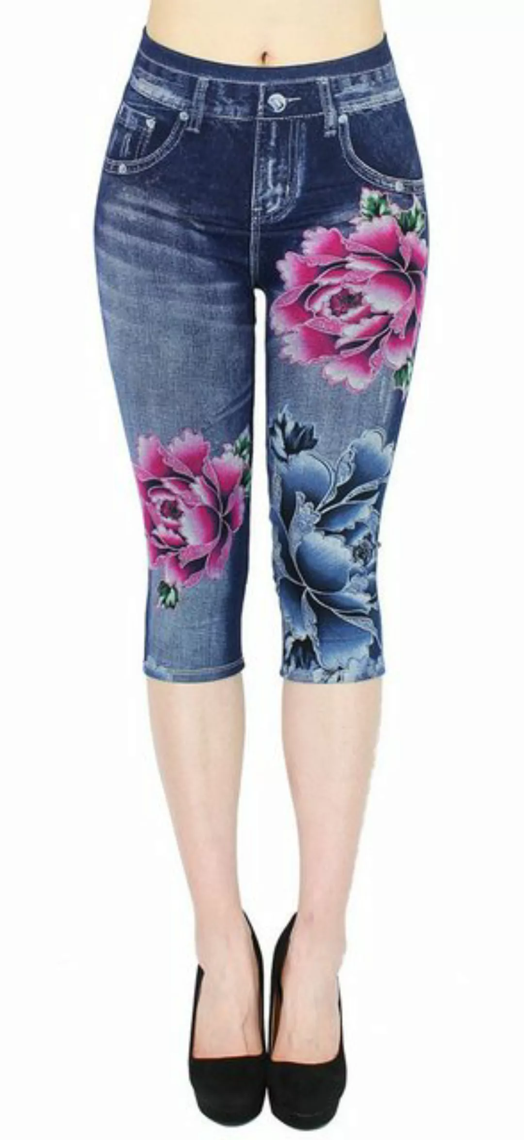 dy_mode 3/4-Leggings Damen Capri Jeggings High Waist Leggings 3/4 Sommerleg günstig online kaufen