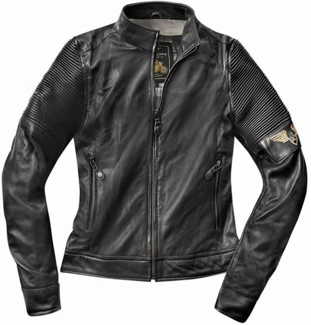 Black-Cafe London Motorradjacke Amol Damen Motorrad Lederjacke günstig online kaufen