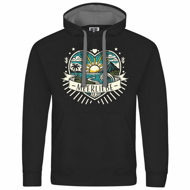 deinshirt Kapuzenpullover Herren Kapuzenpullover Ich Liebe das Meer Mit Pri günstig online kaufen