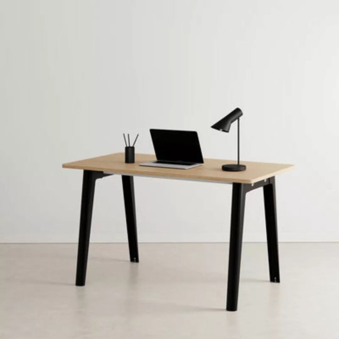 Schreibtisch New Modern holz schwarz / 130 x 70 cm - Öko-zertifizierte Eich günstig online kaufen