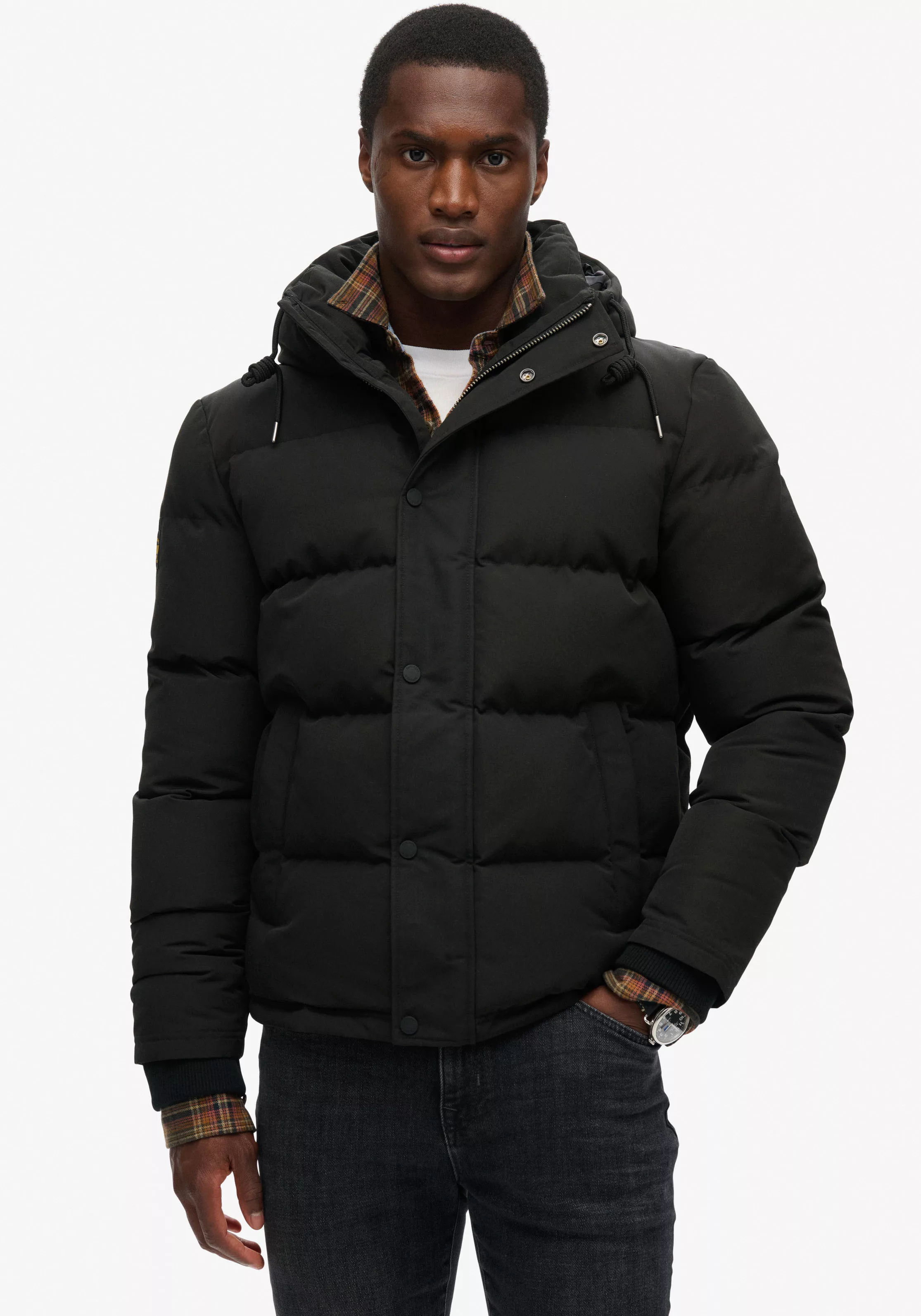 Superdry Steppjacke "Everest Hooded Puffer Jacket" günstig online kaufen