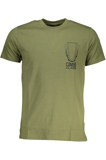 Cavalli Class T-Shirt Stilvolles Herren T-Shirt in Grün mit Logo und günstig online kaufen