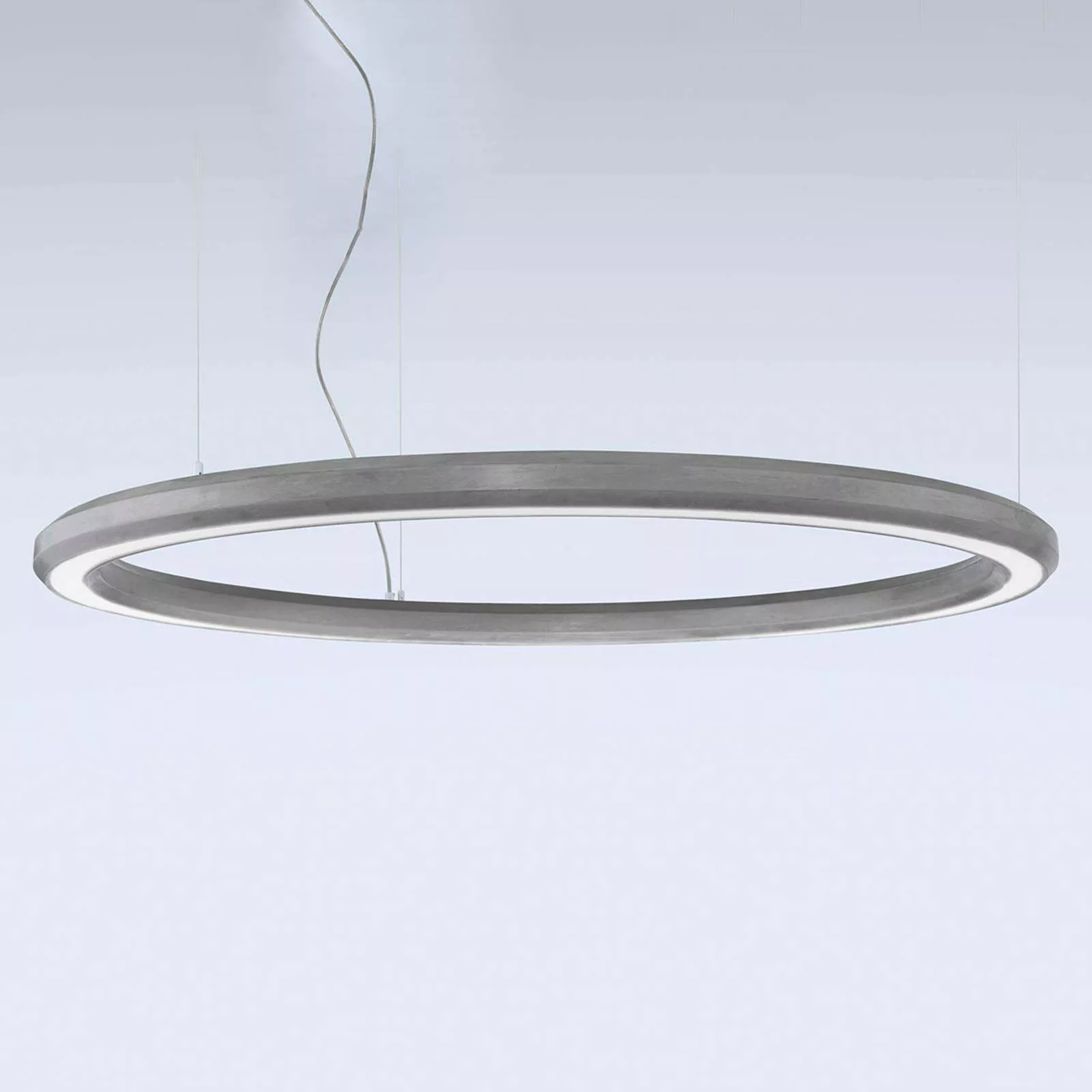 LED-Hängeleuchte Materica unten Ø 120 cm beton günstig online kaufen